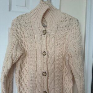 Pre-Loved Kids Long Cable Knitted Cardigan Button Front